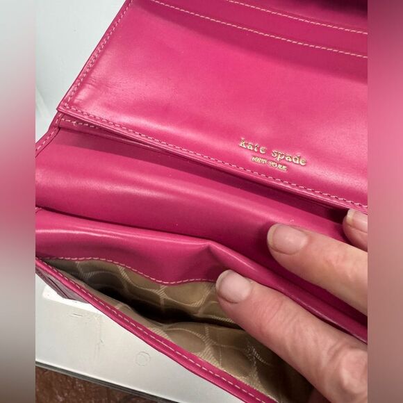 Kate Spade Spencer Bifold Wallet Gold sparkle - Picture 3 of 10